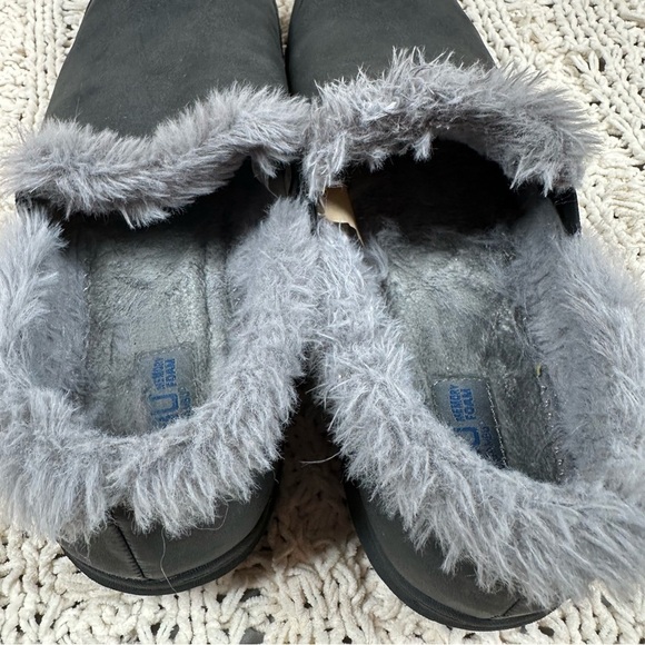 JBU by Jambu Willow Memory Foam Faux Fur Lined Slippers Womens Size 11 Grey - Picture 11 of 14